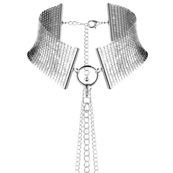 DÉSIR MÉTALLIQUE SILVER METALLIC NECKLACE