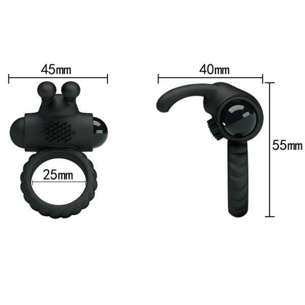 EUDORA VIBRATING RING WITH STIMULATOR