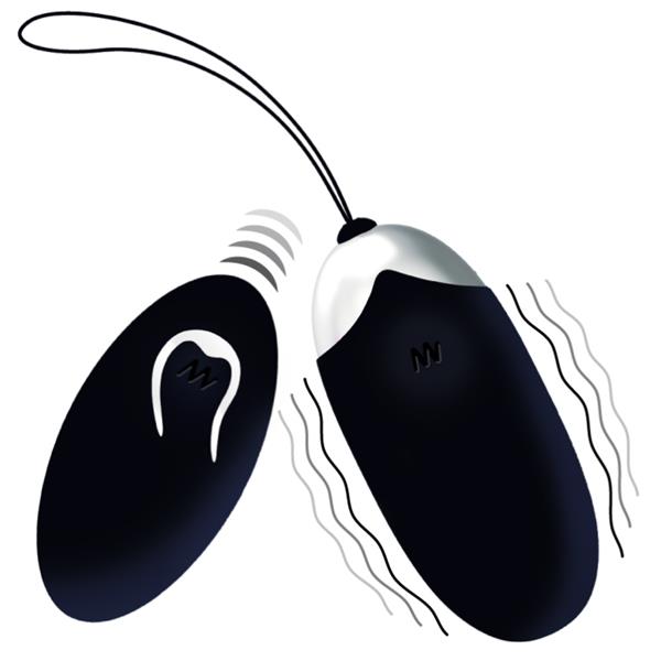 FLIPPY II VIBRATING EGG WITH REMOTE CONTROL BLACK