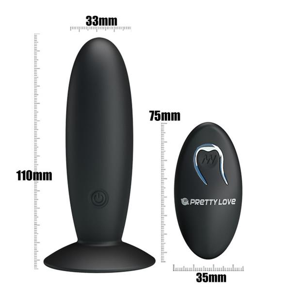PUNJIVI ANALNI PLUG S VIBRACIJOM I UPRAVLJANJEM