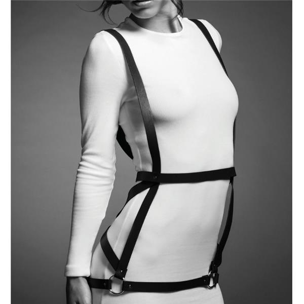 INDISCRETS MAZE HARNESS DRESS SHAPE BROWN