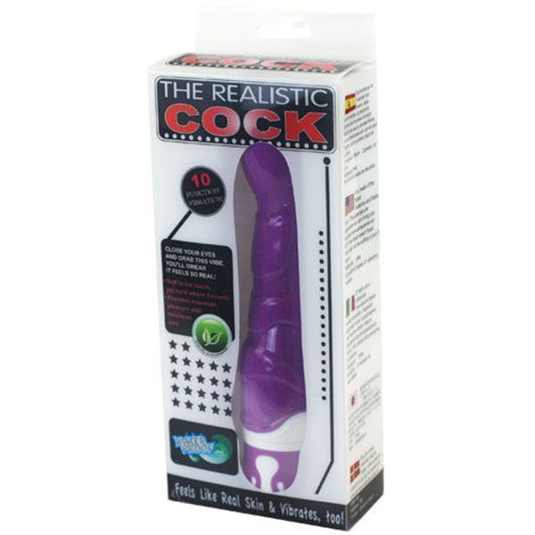 REALISTIC COCK 10 RHYTHMS SENSATION VIOLET