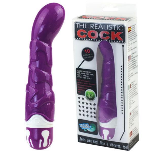 REALISTIC COCK 10 RHYTHMS SENSATION VIOLET