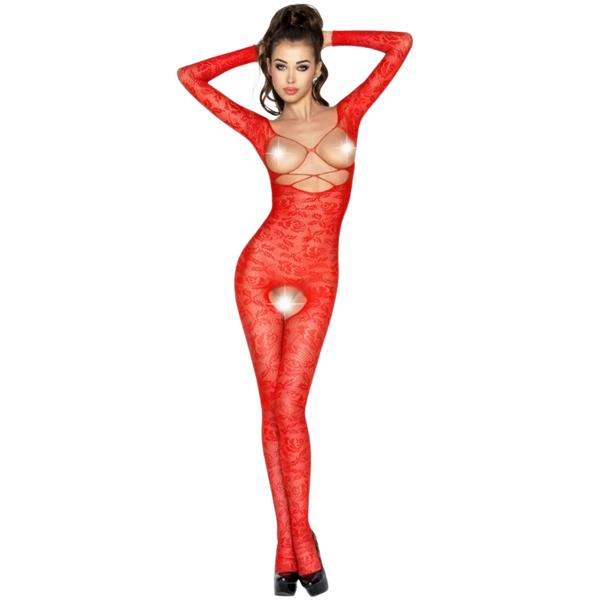 WOMAN BS031 RED BODYSTOCKING ONE SIZE