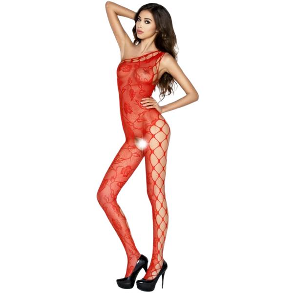 WOMAN BS036 RED BODYSTOCKING ONE SIZE