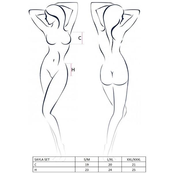 ŽENSKI SAYLA SET CRNI VELIČINA S/M