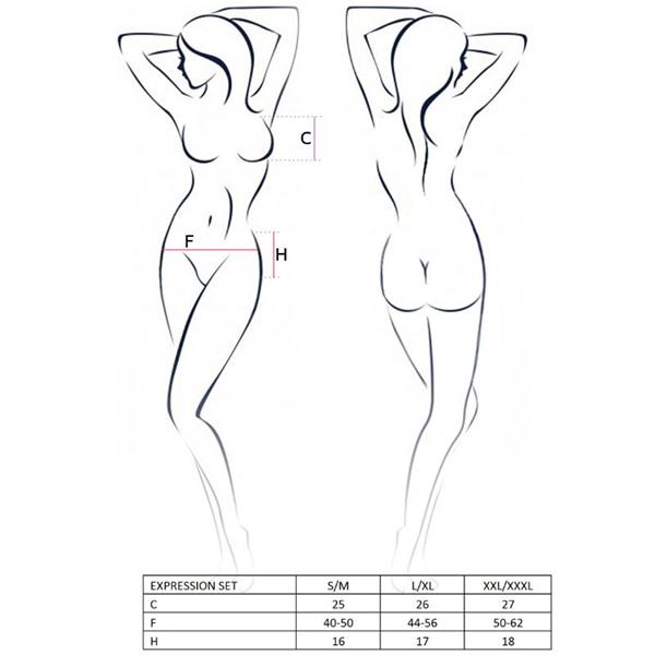 WOMAN EXPRESSION SET SIZE S/M FETISH