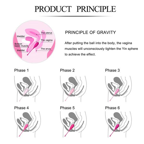 KEGEL FIT PELVIC MUSCLE TRAINING SET 6 WEIGHTS