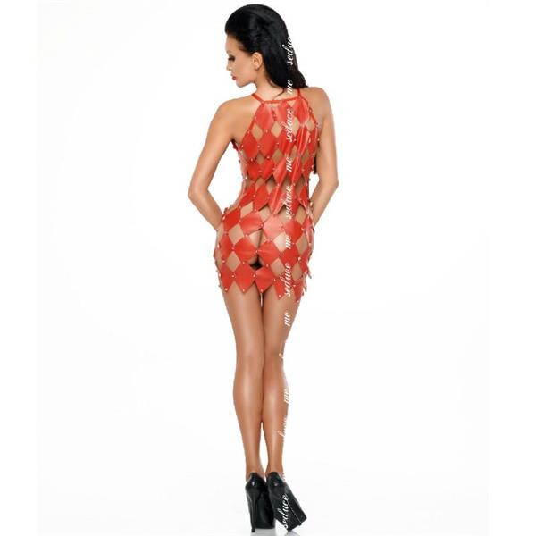 GWEN DRESS RED S/M