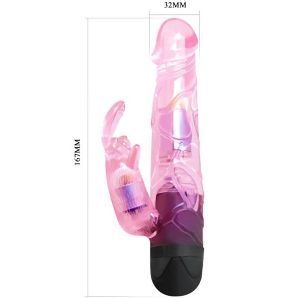 VIBRATOR ZA LJUBAVNIKA S RUZINASTIM ZECEM
