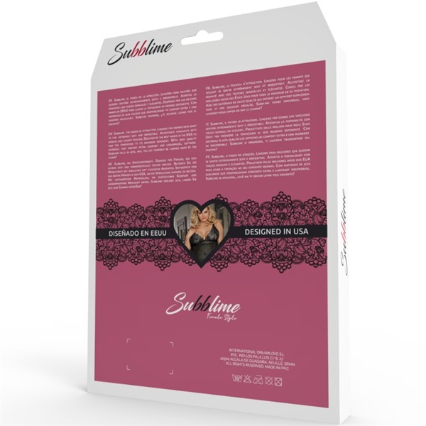 QUEEN PLUS STRAPPY TOP AND PANTIES SET