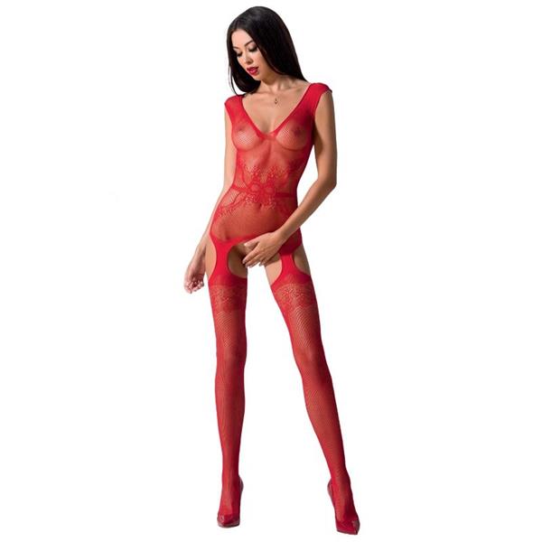 ŽENA BS062 CRVENI BODYSTOCKING JEDNA VELIČINA