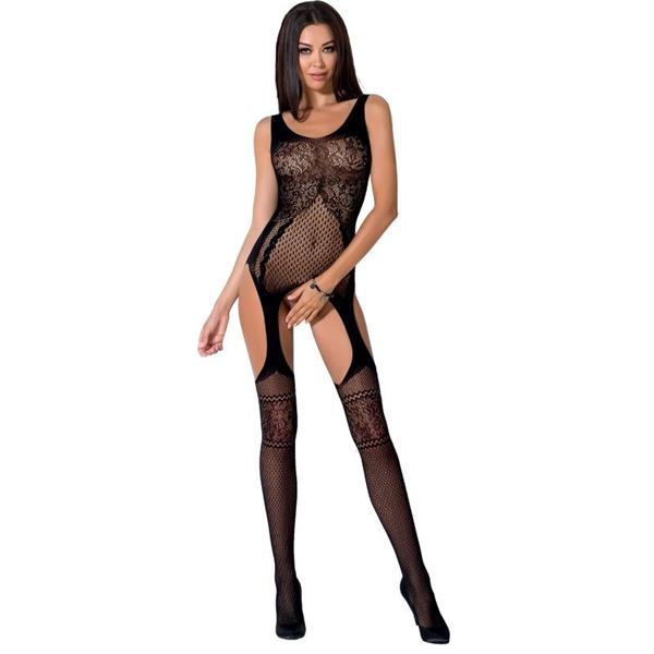 WOMAN BS061 BLACK BODYSTOCKING ONE SIZE