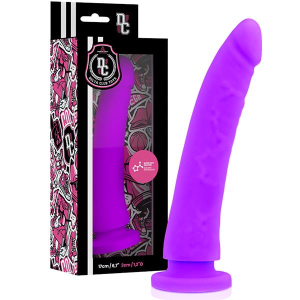 TOYS LILAC DILDO MEDICAL SILICONE 17 CM -O- 3 CM