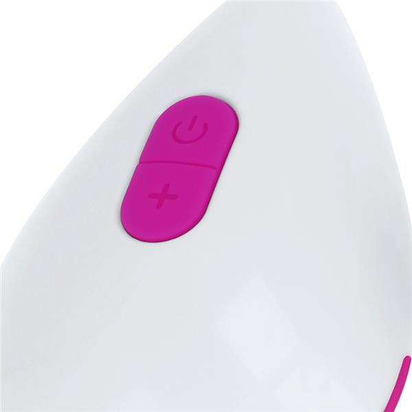 TEXTURED VIBRATING EGG 10 MODES PURPLE AND WHITE