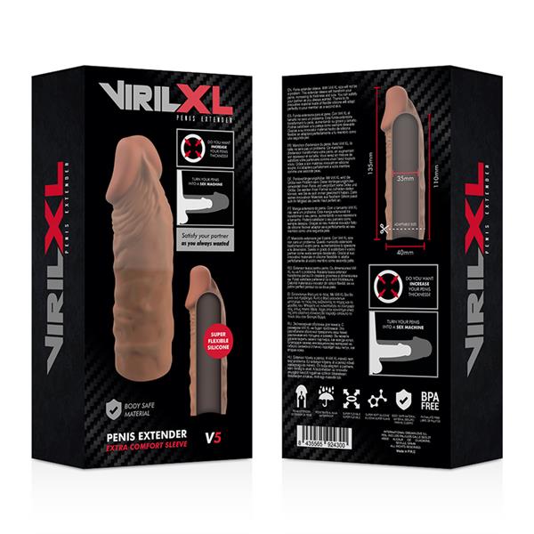 LIQUID SILICONE V5 BROWN PENIS EXTENSION