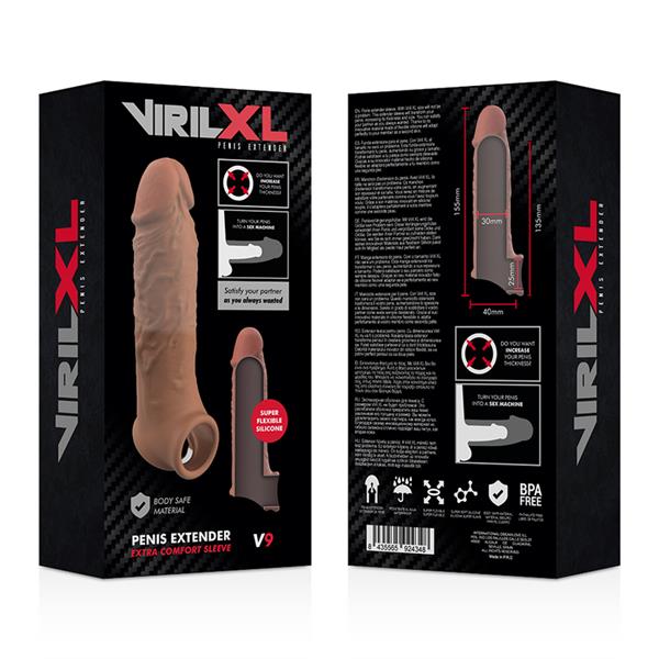 LIQUID SILICONE V9 BROWN PENIS EXTENSION