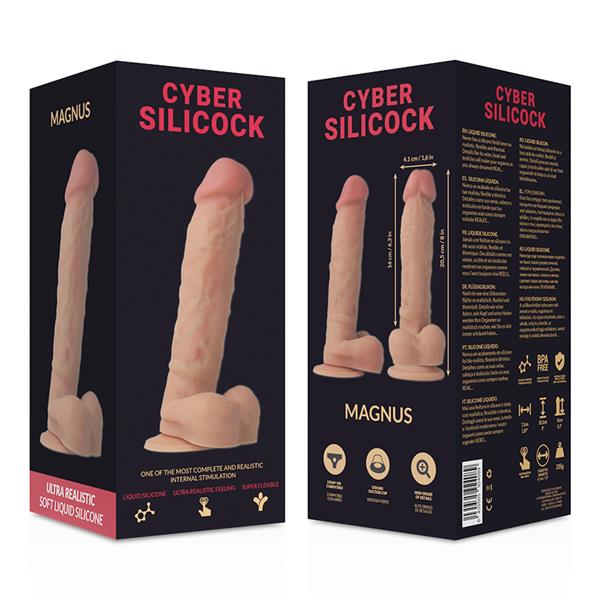 ULTRA REALISTIČNI MEHKI LIKVIDNI SILIKON DONG 20.5 CM -O- 4.1 CM
