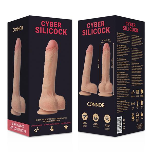 CONNOR ULTRA REALISTIC SOFT LIQUID SILICONE 20.5 CM -O- 3.7 CM