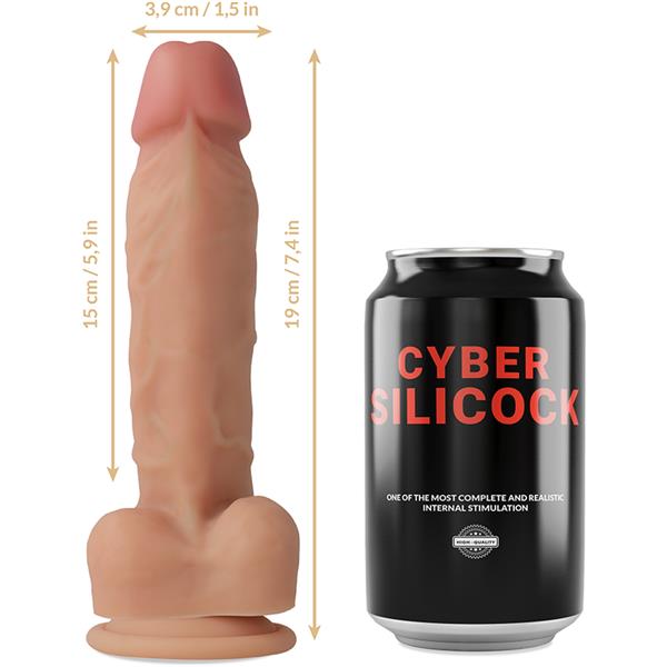 STRAP-ON LIQUID SILICONE OLIVER WITH 3 RINGS FREE 19 CM -O- 3.9 CM