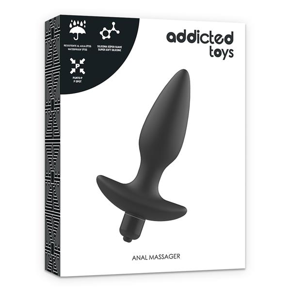 MASSAGER PLUG ANAL WITH VIBRATION BLACK