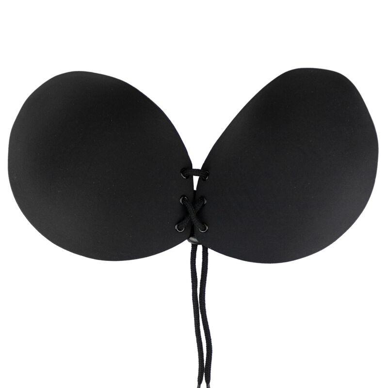 BRA ADHESIVE INTERLACED BLACK CUP A