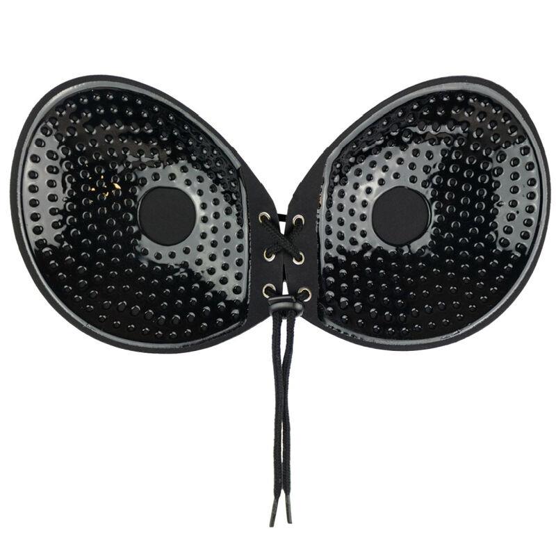 BRA ADHESIVE INTERLACED BLACK CUP A