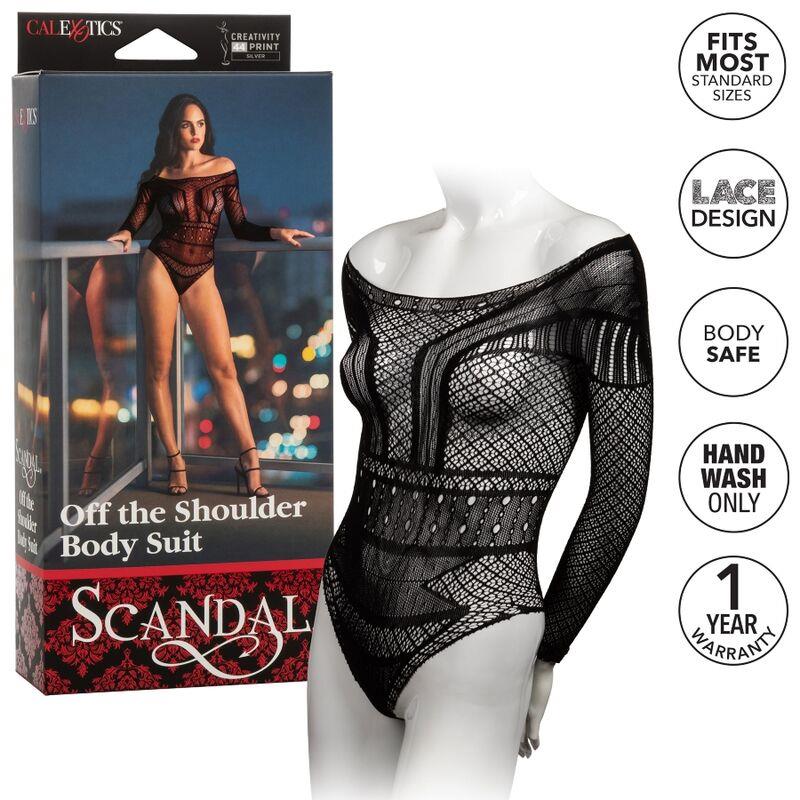 SCANDAL SHOULDER BODY SUIT ONE SIZE