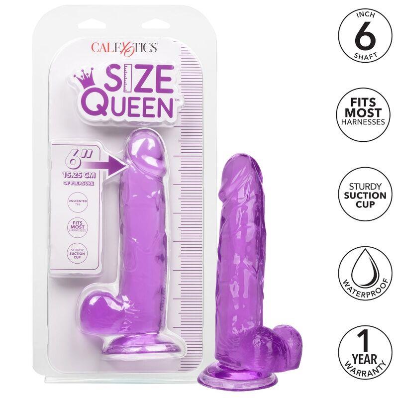 SIZE QUEEN DILDO PURPLE 15.3 CM