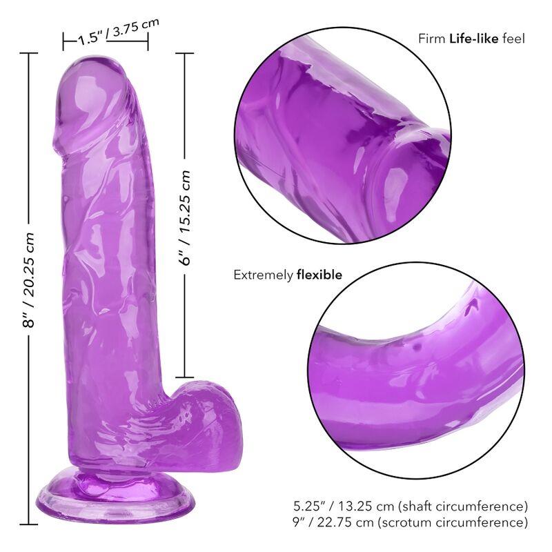 SIZE QUEEN DILDO PURPLE 15.3 CM