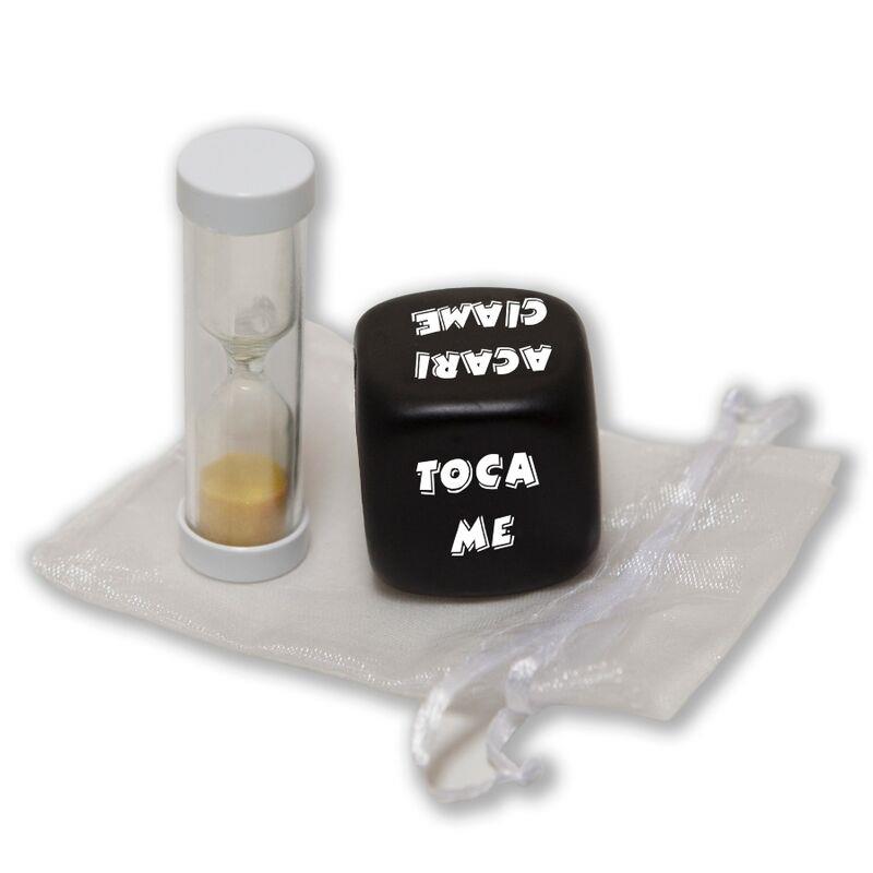 DICE GAME OF ACTION WITH HOURGLASS