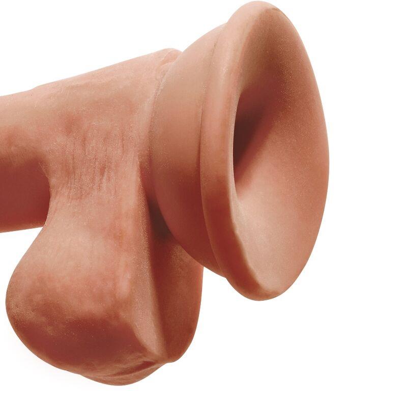PLUS 3D DILDO WITH BALLS 17 CM