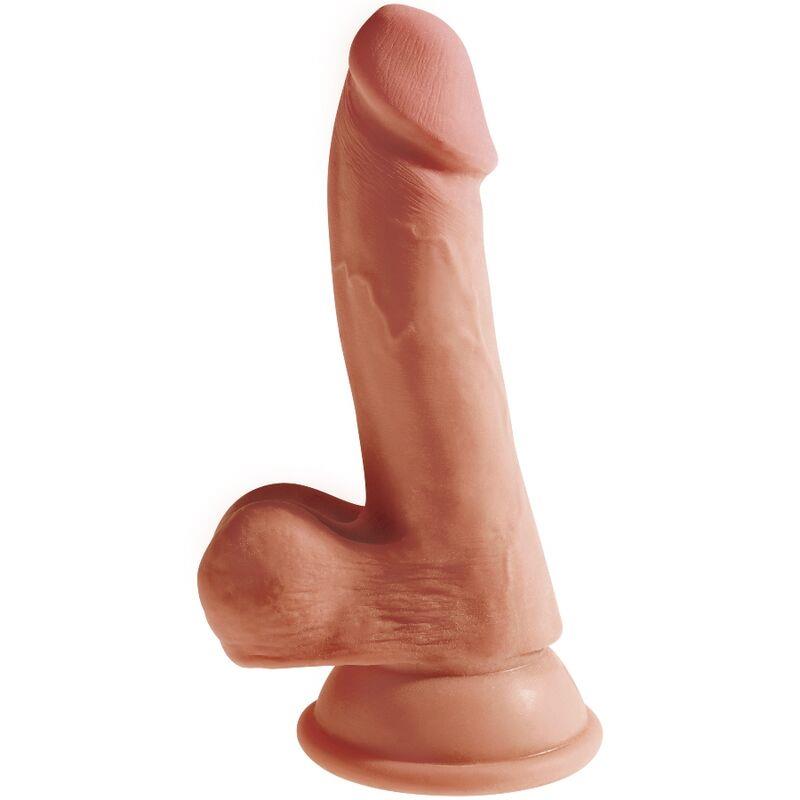 PLUS 3D DILDO WITH BALLS 17 CM