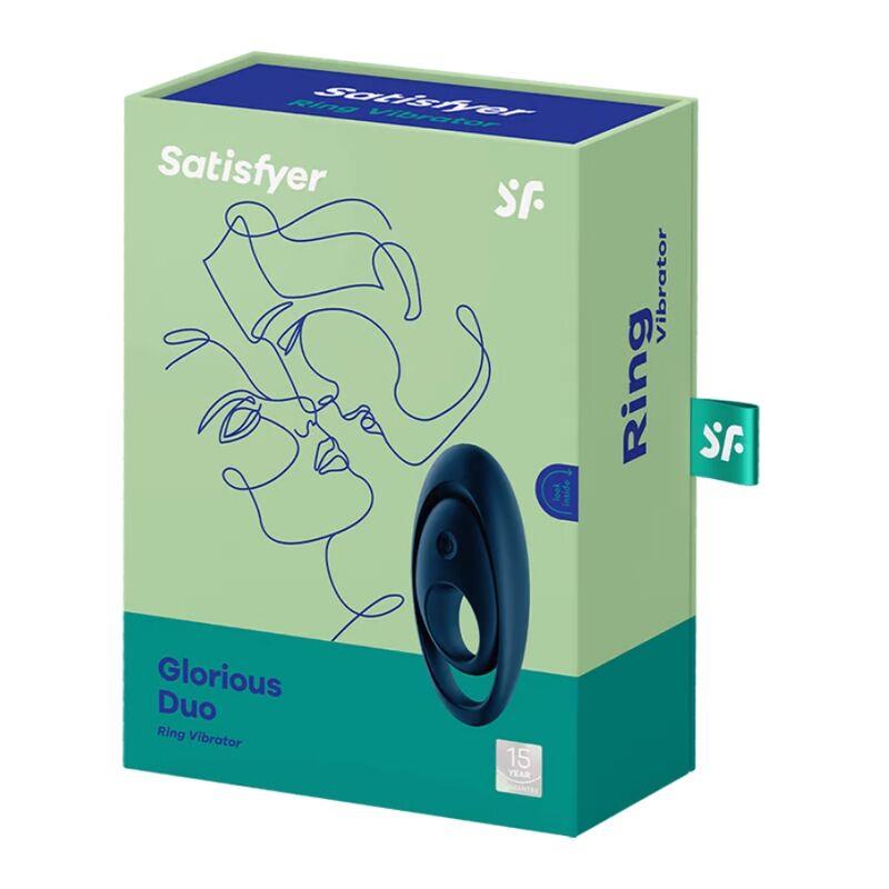 GLORIOUS DUO RING VIBRATOR BLUE