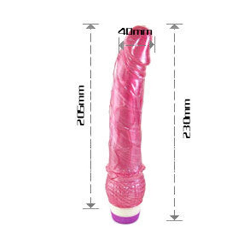 REALISTIČNI CRVENI VIBRATOR 23 CM