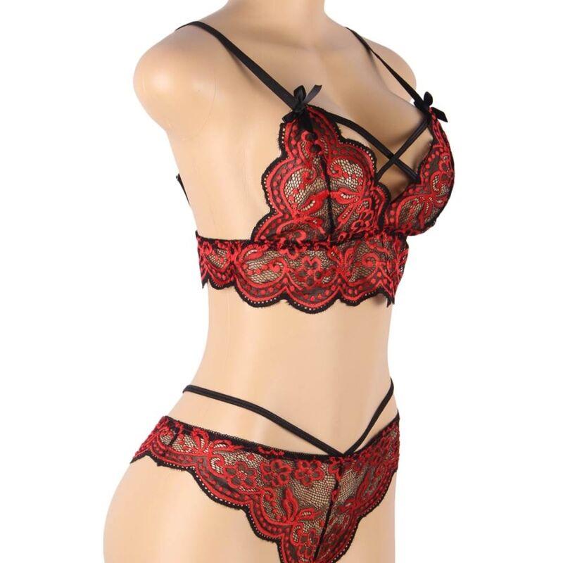 DVA DIJELA SET ČIPKASTI TOP I TANGA S/M