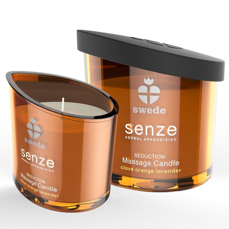 SENZE SEDUCTION MASSAGE CANDLE - CLOVE, ORANGE, LAVENDER