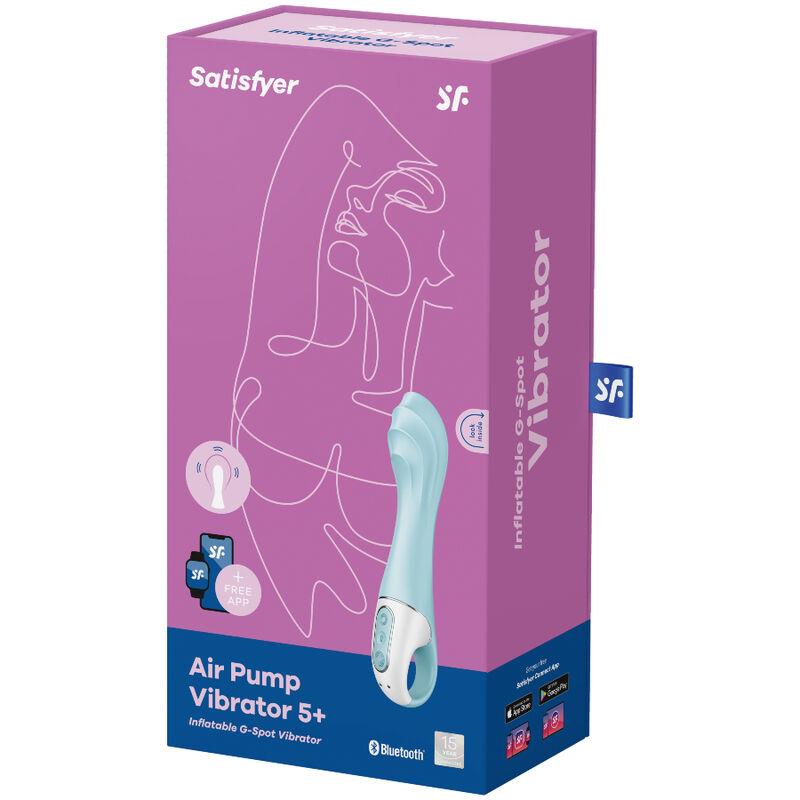 AIR PUMP VIBRATOR 5+ INFLATABLE G-SPOT VIBRATOR APP PLAVA