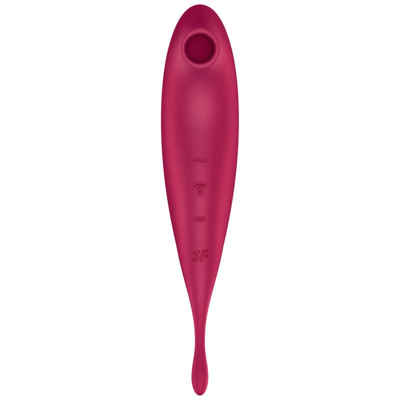 TWIRLING PRO+ AIR PULSE STIMULATOR & VIBRATOR APLIKACIJA CRVENA