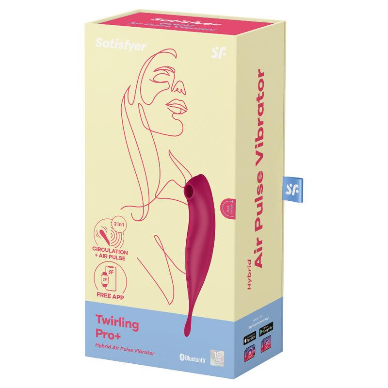 TWIRLING PRO+ AIR PULSE STIMULATOR & VIBRATOR APLIKACIJA CRVENA