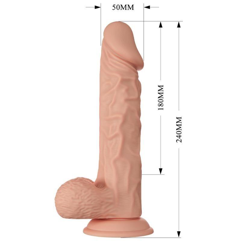 PRELJEP SUSRET BURAQ FLEXIBILNI REALISTIČNI DILDO 24 CM PRIRODNI