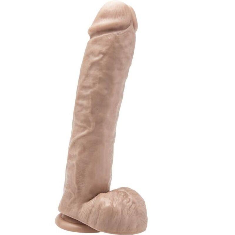 DILDO 28 CM S JAJCIMA KOŽA