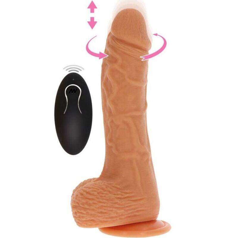 UP&DOWN ROTIRAJUĆI VIBRIRAJUĆI DILDO KOŽA