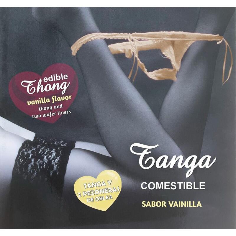 WAFER THONG AND 2 NIPPLE PADS GIRL VANILLA FLAVOR /es/pt/en/fr/it/