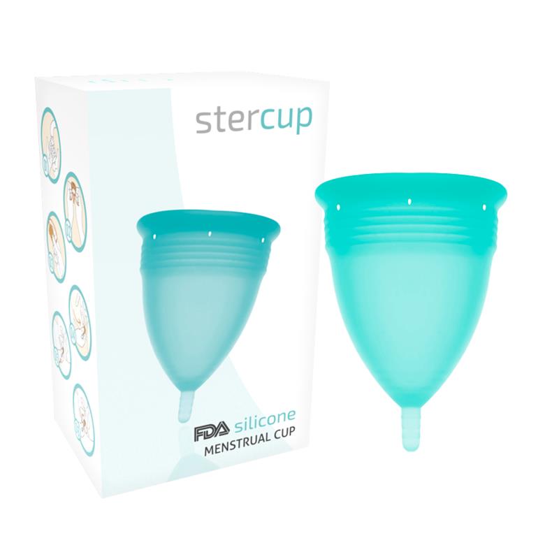FDA SILIKONSKA MENSTRUALNA SKODELICA AQUAMARINE - VELIKOST L