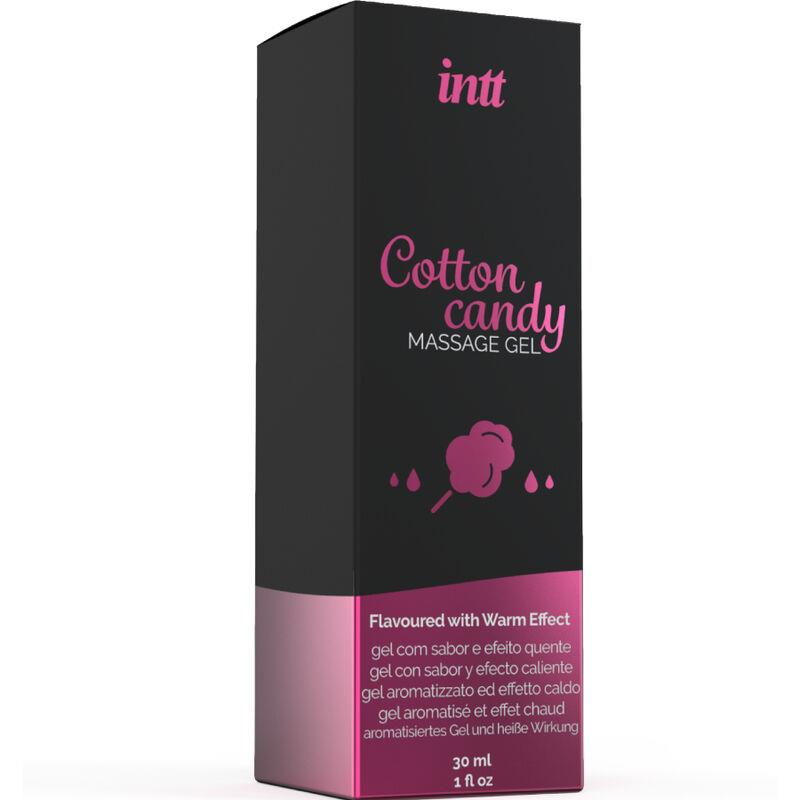 MASSAGE GEL WITH COTTON CANDY FLAVOR AND HEATING EFFECT