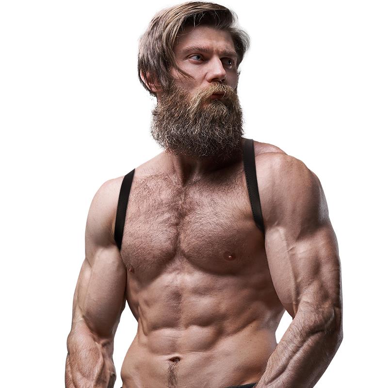 MOŠKA ECO-LEDER HRBTNA PRSNICA