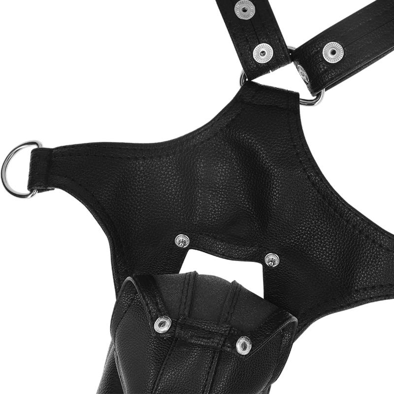 MOŠKI ECO-LEATHER JOCK STRAP HARNESS
