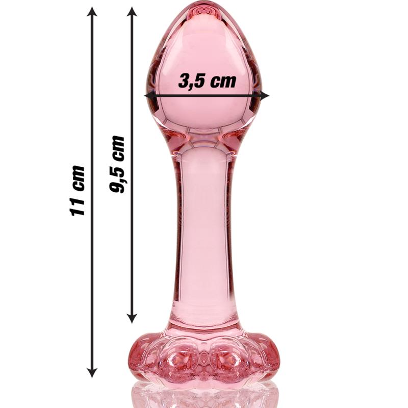 MODEL 2 ANAL PLUG BOROSILIKATNO STAKLO PROZIRNO 11 CM -O- 3.5 CM