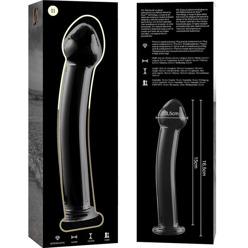 MODEL 11 DILDO BOROSILIKATNO STAKLO PROZIRNO 16 CM -O- 3 CM